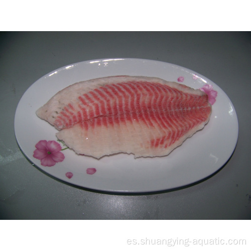Filetes de pescado negros de tilapia negros congelados suministrados IVP sin piel
